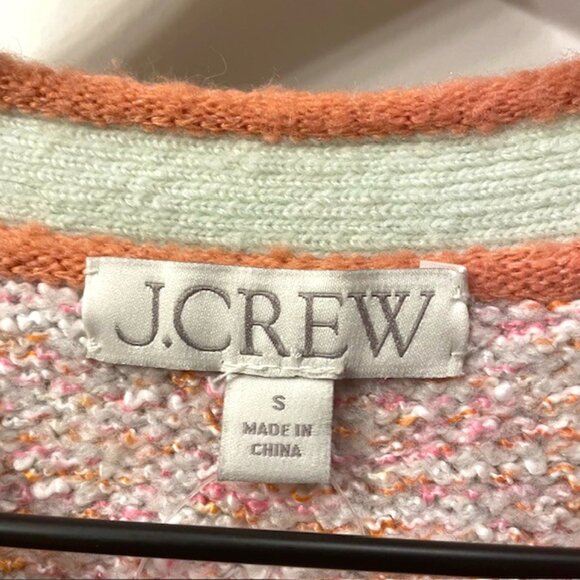 NWT J. Crew Marled Cardigan Sweater Lady Jacket Pink Size Small - Picture 13 of 16